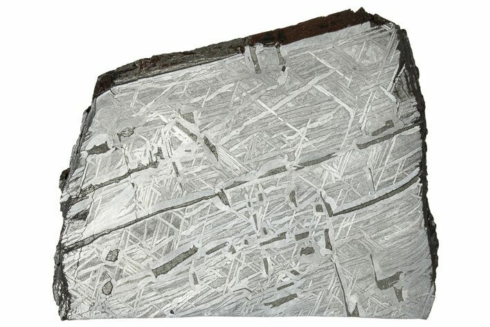 Etched Saint-Aubin Iron Meteorite Slice ( g) - France #329341